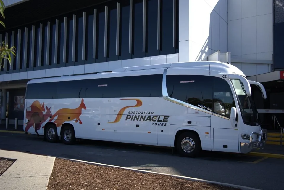 An Australian Pinnacle Tours coach